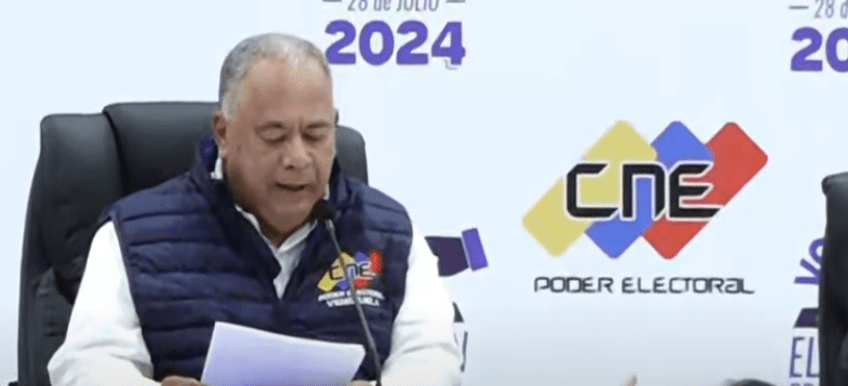 Elvis Amoroso, presidente do CNE / Reprodução/CNN