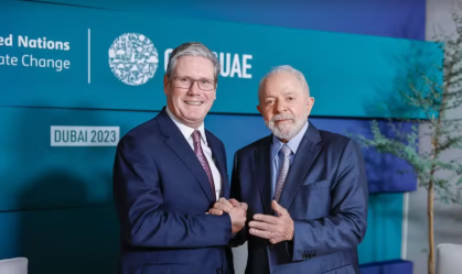 Lula e Keir Starmer