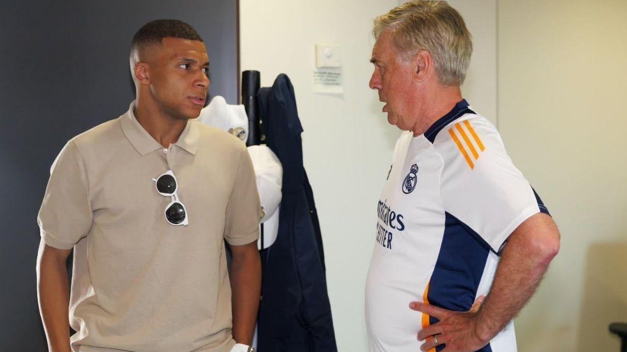 Kylian Mbappé e Carlo Ancelotti