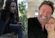 Hugh Jackman compartilha fotos de "antes e depois" com atriz mirim de "Logan"