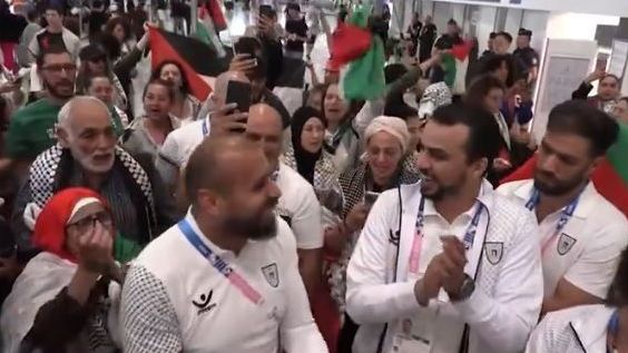 Delegação da Palestina chega a Paris para a disputa dos Jogos Olímpicos