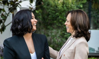Demi Lovato e Kamala Harris juntas