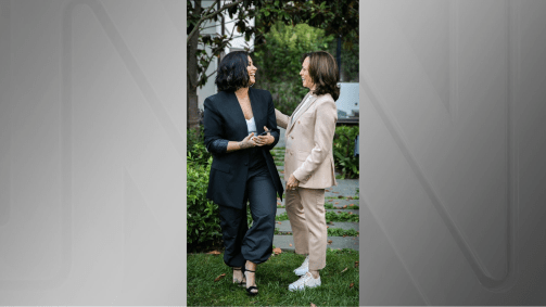 Demi Lovato e Kamala Harris