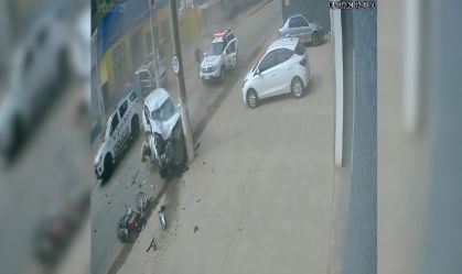 Pai e filha morrem atropelados por homem que fugia da PM, no interior de SP