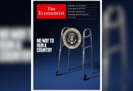 Capa da Economist faz crítica a Joe Biden com imagem de andador