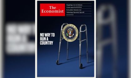 Capa do jornal The Economist com crítica a Joe Biden