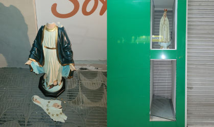 imagem religiosa santa furtada