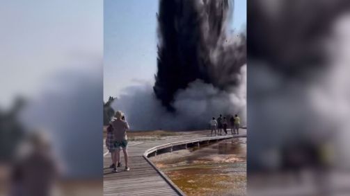 Explosão hidrotérmica no Parque Nacional de Yellowston