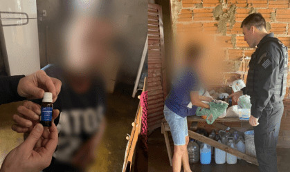 mulher presa em goiás soda cáustica