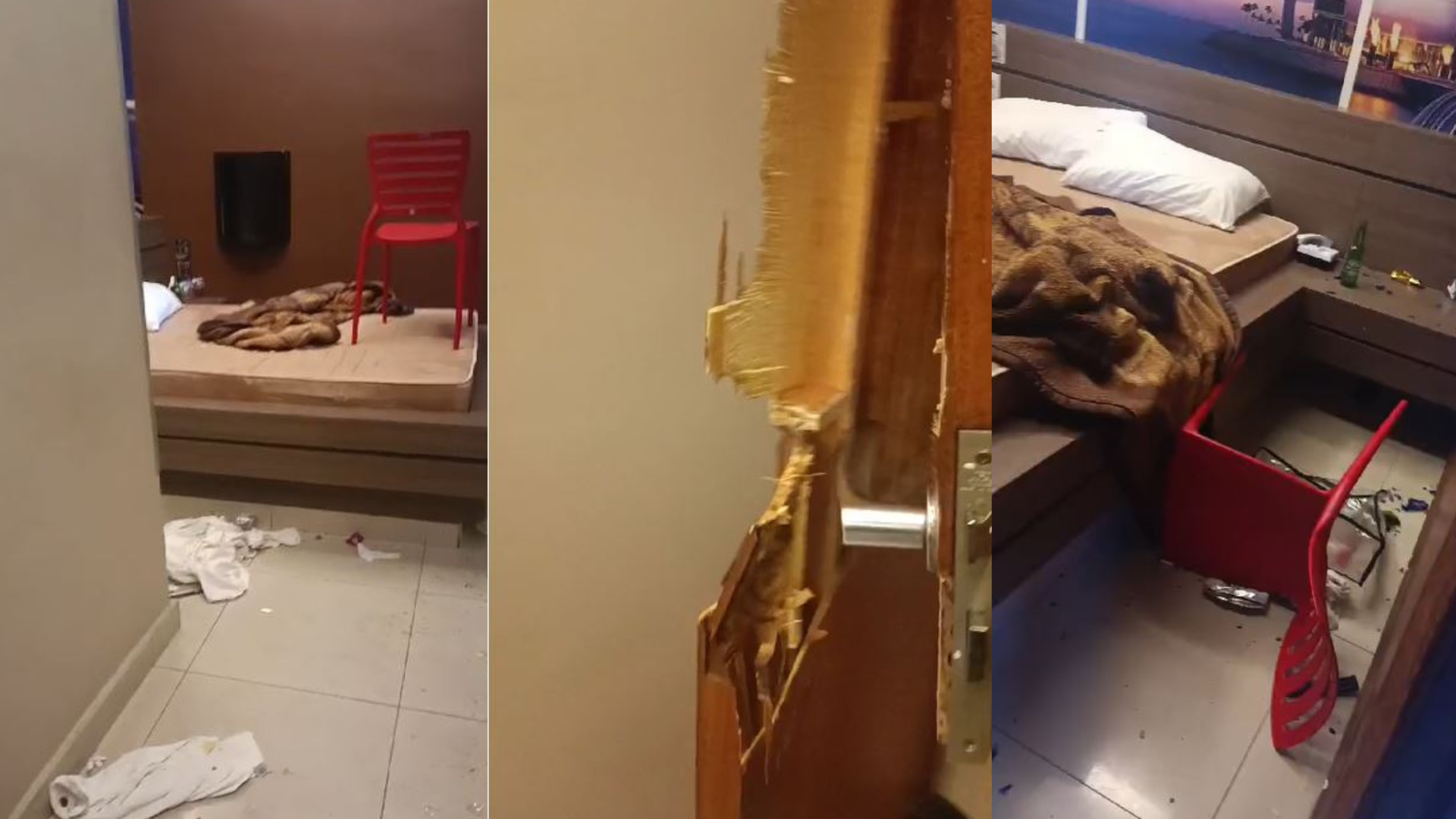 casal destrói quarto de motel na Grande BH