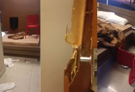 Vídeo: quarto de motel é destruído após briga de fim de relacionamento e casal é preso em MG