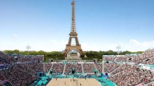 Estádio Torre Eiffel pronto para os Jogos Olímpicos de Paris