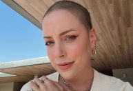 Fabiana Justus comemora crescimento do cabelo após leucemia: 