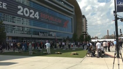 Fiserv Forum, onde é realizada a Convenção Nacional Republicana