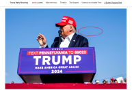 Fotógrafo captura suposta trajetória de projétil em atentado contra Donald Trump