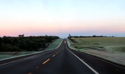 Amanhecer em dia frio em Foz do Iguaçu (PR)