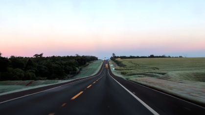 Amanhecer em dia frio em Foz do Iguaçu (PR)