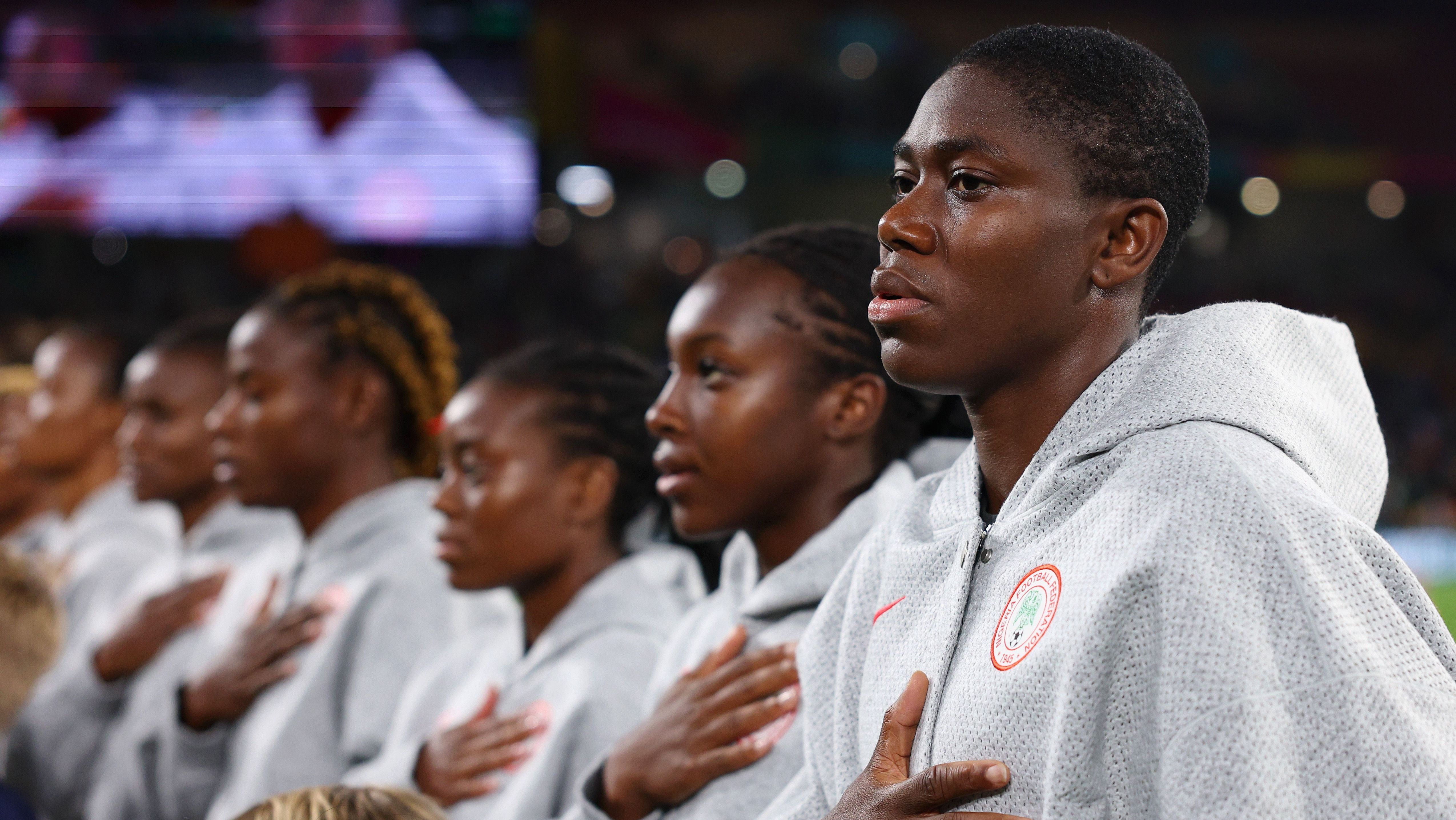 Oshoala com a seleção da Nigéria na Copa do Mundo / Foto: Elsa - FIFA/FIFA via Getty Images