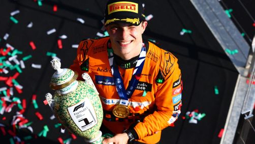 Piastri celebra a vitória no GP da Hungria