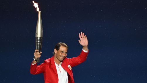 Rafael Nadal carregou a tocha na cerimônia de abertura dos Jogos Olímpicos Paris 2024