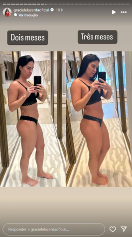 Graciele Lacerda usou as redes sociais para compartilhar a evolução de sua barriga de grávida / Graciele Lacerda/Instagram