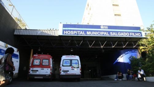Fachada do hospital municipal Salgado Filho, no Rio de Janeiro