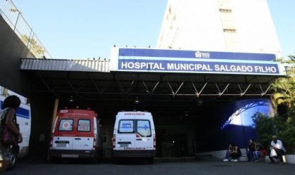 Fachada do hospital municipal Salgado Filho, no Rio de Janeiro