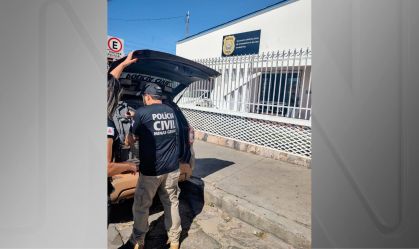 Momento em que o suspeito é preso em Minas Gerais