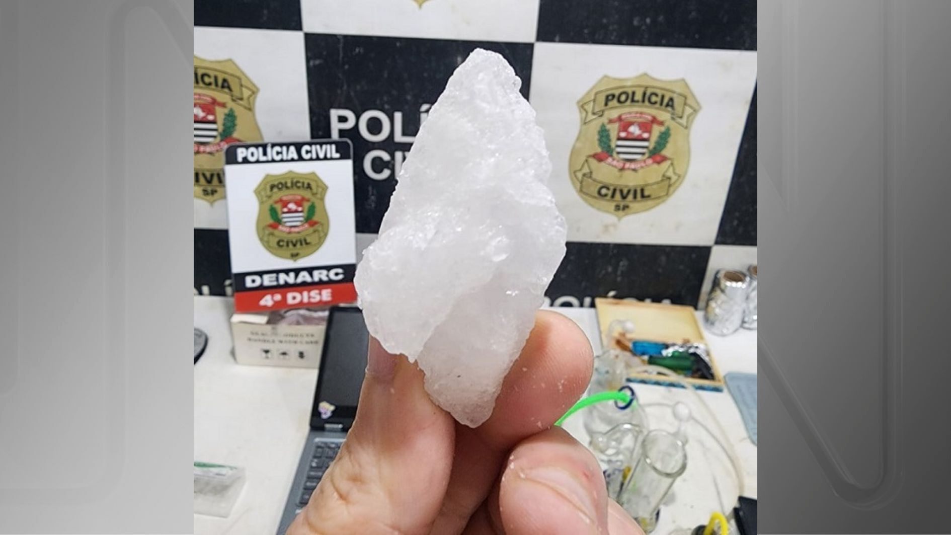 Cerca de 2,1 quilos de metanfetamina foram encontrados em apartamento em São Paulo