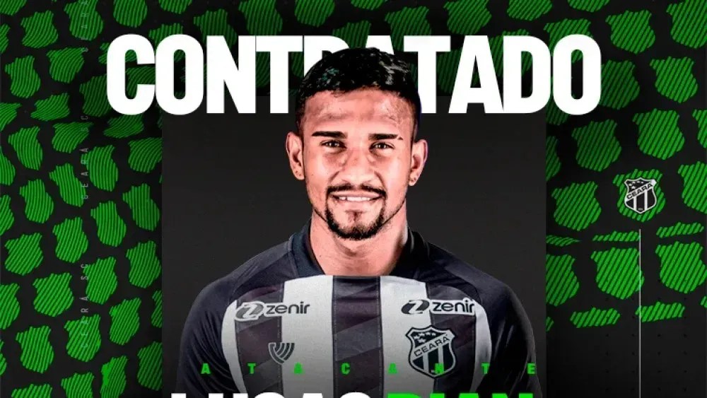 Lucas Rian foi anunciado nesta terça-feira (16) pelo Ceará