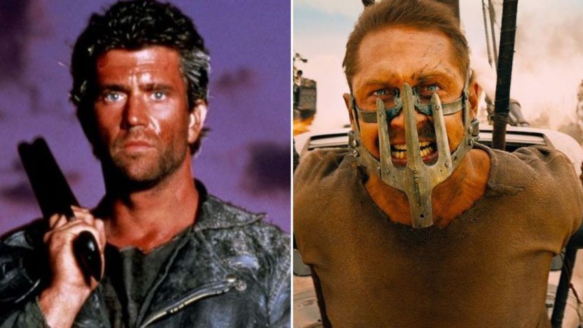 Mel Gibson é estrela da trilogia "Mad Max"; 30 anos depois, Tom Hardy estrelou um novo filme da franquia /
