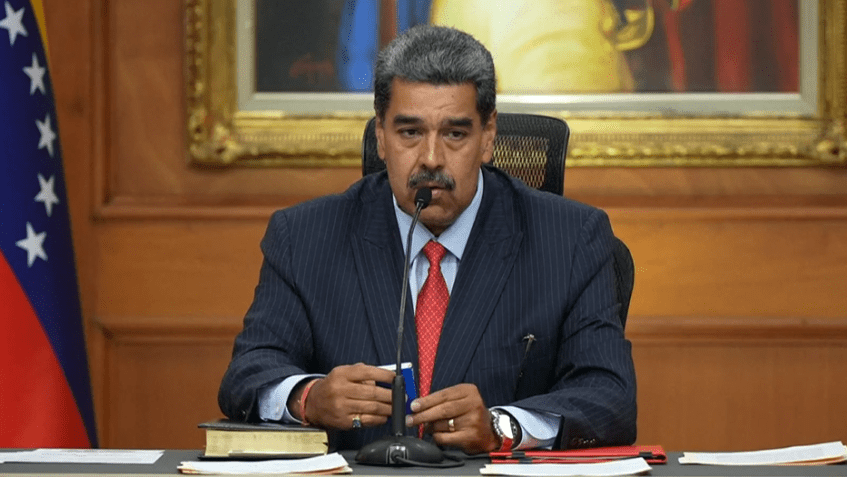 Nicolás Maduro faz coletiva com imprensa internacional / Reuters