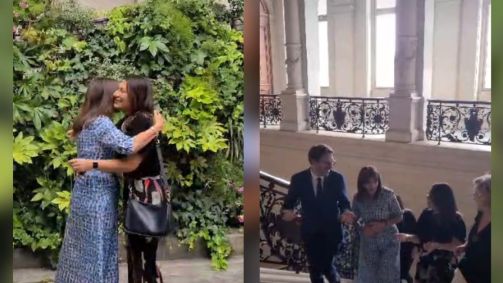 A primeira-dama Janja é recebida em Paris pela prefeita da capital francesa, Anne Hidalgo
