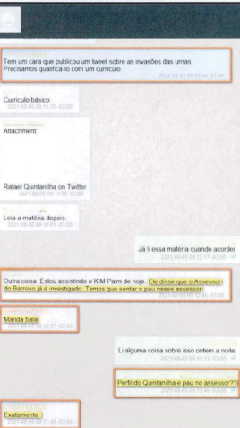 Relatório da PF menciona ataques a assessor de ministro Barroso / Reprodução/PF