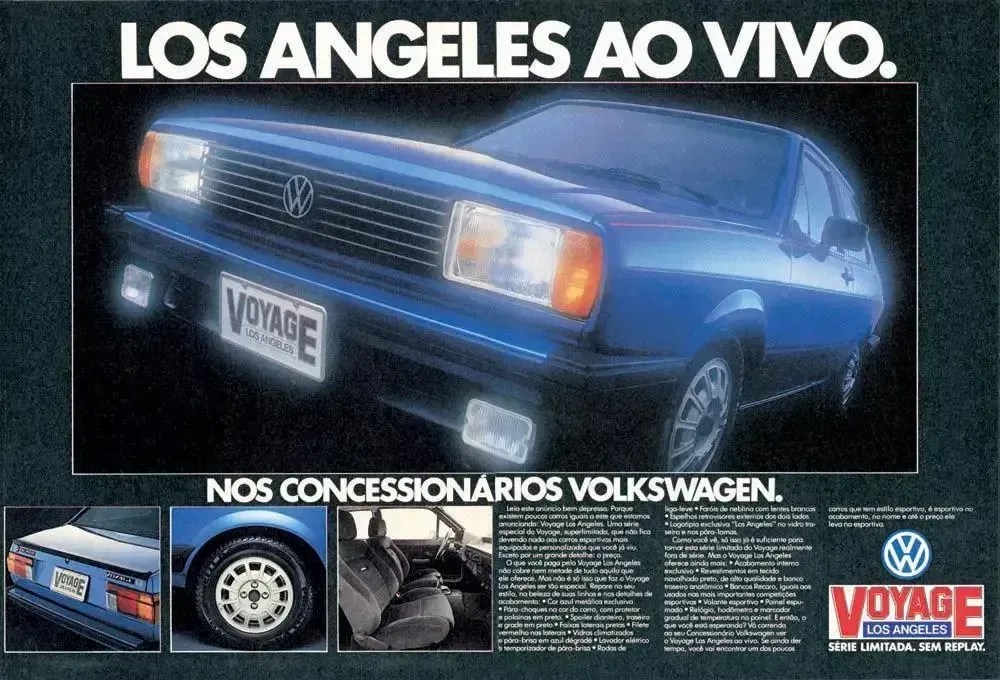 Volkswagen Voyage Los Angeles 1984 não fez sucesso na época, mas hoje é item de colecionador / Foto: Reprodução