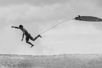Na foto o atleta Gabriel Medina