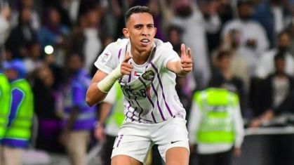 Soufiane Rahimi fez os dois gols de Marrocos contra a Argentina; Ele também marcou três vezes pelo Al Ain contra o Al-Hilal na Arábia Saudita