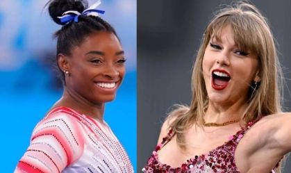 Taylor Swift se impressiona e reage à apresentação de Simone Biles