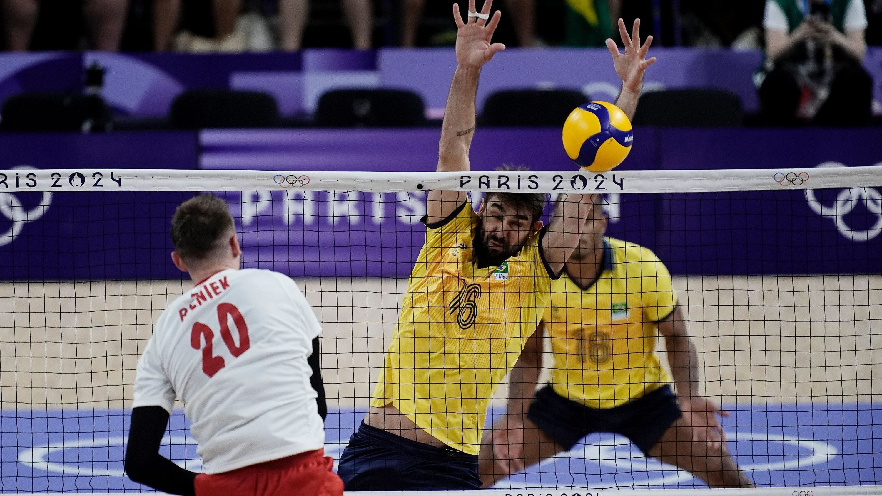 Brasil perde para a Polônia na segunda rodada do vôlei masculino