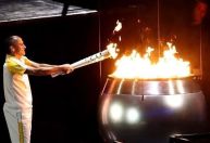 Paris 2024: Veja lista de atletas que acenderam a pira olímpica
