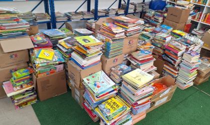 Livros doados para escolas de São Leopoldo (RS)