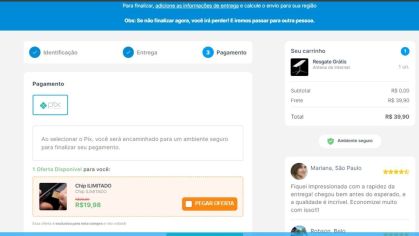 Golpistas criaram site falso para cobrar o "frete" das vítimas