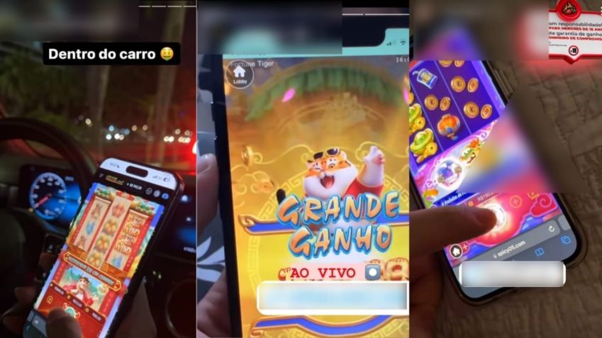 Influenciadores digitais divulgando jogos de cassino online / Reprodução