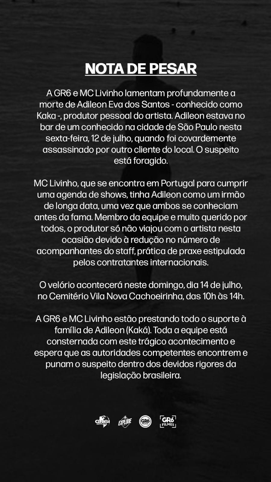 Produtor pessoal de MC Livinho é assassinado em bar na Zona Norte de São Paulo / Reprodução