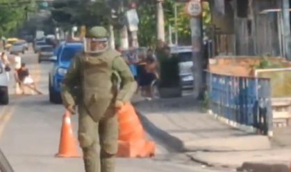 Imagem de destaque do post: Homem é baleado e PM apreende granada durante tiroteio no Rio; veja