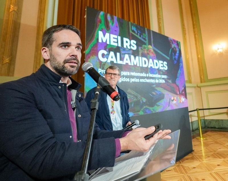 O governador do Rio Grande do Sul, Eduardo Leite