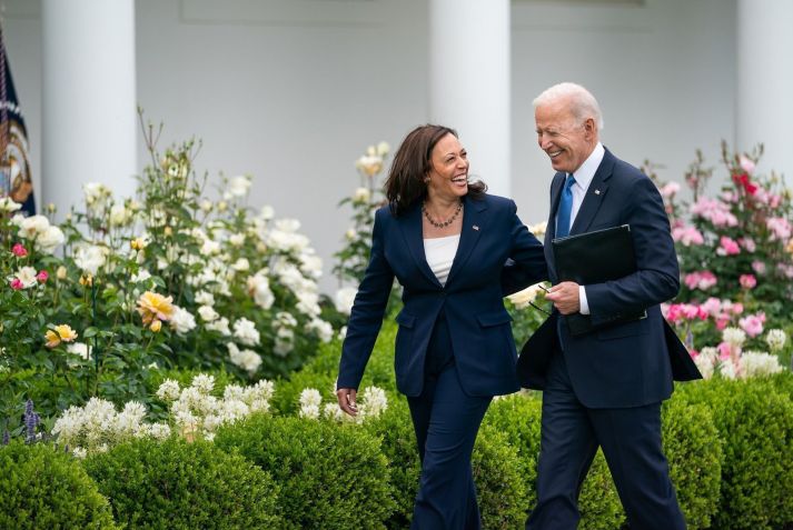 O presidente dos EUA, Joe Biden, e a vice-presidente, Kamala Harris / Reprodução: X/@JoeBiden