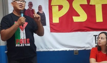 O Candidato a prefeito de Manaus Gilberto Vasconcelos (PSTU)