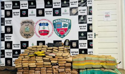 Polícia apreende mais de meia tonelada de drogas no interior do Amazonas