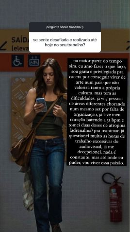 Alice Wegmann desabafa sobre rotina profissional / Instagram/Alice Wegmann